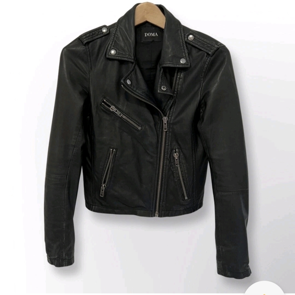 Doma Leather Moto Jacket - Women's Size Small In Excellent Condition